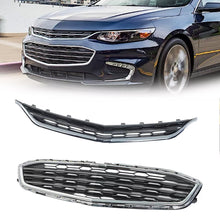 Front Honeycomb Upper Grille + Lower Grill For Chevrolet Malibu 2016-2018