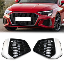 Left & Right Honeycomb Fog Light Grilles For Audi A3 8Y S-Line 2022–2024 2025