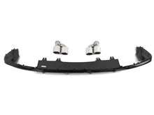 Gloss Black Rear Bumper Diffuser + Exhaust Tips for Audi S5 A5 B9.5 S-line 2020-2024