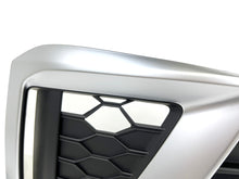 L+R Front Bumper Fog Light Cover Grille for Audi A4 B9 Sline S4 2020-2024