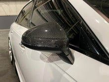 Real Carbon Fiber Side Mirror Cap Cover fit for AUDI A4 B9 S4 RS4 A5 F5 S5 RS5 2018-2024