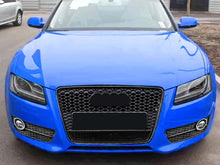 RS5 Style Front Honeycomb Grille Grill For Audi A5 S5 8B 2008-2012