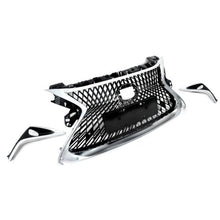 Front Upper Grille W/Trim Molding Fog Trims Set For Lexus ES300H ES350 2016-2018