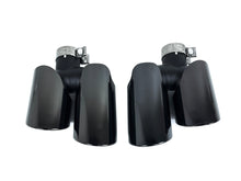 Black Stainless Steel Exhaust Tips for Porsche Macan 2.0L 2014–2018