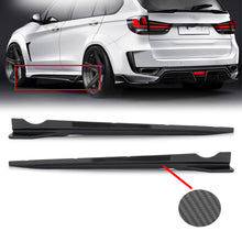 For 2019-2025 BMW G05 X5 M Sport Carbon Fiber Look Side Skirts Extension Lip