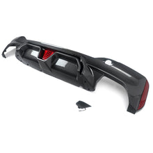 Carbon Look Rear Diffuser W/ LED For BMW G30 530i 540i M-Sport 2017-2023