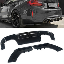 Gloss Black Rear Diffuser Splitter For BMW F87 M2 2016-2021