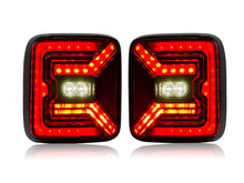 Smoke Rear LED Tail Lights For Jeep Wrangler JL JLU 2018-2025 Running Brake Lamp