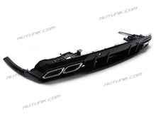 Black Diffuser Chrome Exhaust Tips for Mercedes W205 C205 C300 C43 Coupe 2015-2021 di132