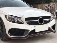 Gloss Black Fog Light Air Duct Vent Covers For 2015-2018 Mercedes Benz W205 C300 C43 AMG
