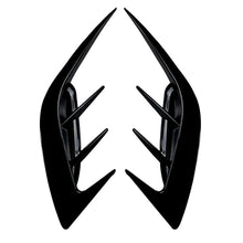 For KIA Stinger 2017-2023 Gloss Black Rear Bumper Side Vent Canard Cover Kit
