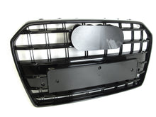 Black Front Hood Grille For AUDI A6 C7.5 S6 2016-2018 fg178