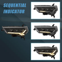 Pair LED Headlights Lamps Assembly for TOYOTA 4Runner 2014-2020
