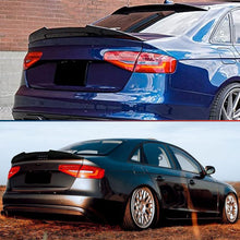 Gloss Black Rear Trunk Spoiler for Audi A4 B8.5 Sedan 2013-2016