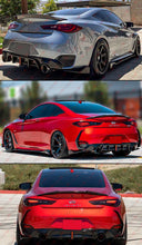 Gloss Black Rear Diffuser w/ LED Ligths & Corner Extension For 2017-2022 Infiniti Q60