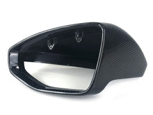 Real Carbon Fiber Mirror Cover Caps Replace for Audi A6 S6 RS6 A7 S7 RS7 C8 2019-2023 2024 w/o Lane Assist