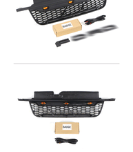 Black Front Bumper Upper Grille w/ LED Lights Fit For FORD ESCAPE / KUGA 2005-2007