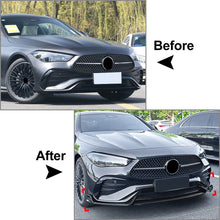 Carbon Fiber Style Front Bumper Spoiler Lip Splitter For Mercedes Benz CLE Coupe C236 2024+