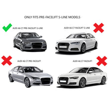 Front Fog Light Grille Cover for 2012-2015 Audi A6 S-line S6 2012-2015