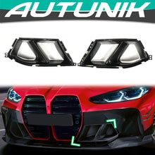 Carbon Fiber Front Bumper Air Vent Grille Cover For BMW G80 M3 G82 G83 M4 2021-2024