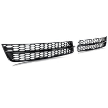 2x Black Front Fog Light Grill Cover For Audi Q7 Non-Sline 2010-2015