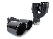 Gloss Black Exhaust Tips for BMW 5-Series G30 530i 540i M-Sport 2017–2024