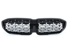 Silver Diamond Front Kidney Grill For BMW G20 3-Series M340i 2019 2020 2021 2022