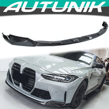 Carbon Fiber Look Front Bumper Lip for BMW M3 G80 M4 G82 2021-2024