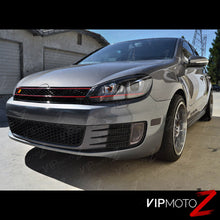 For 2010-2014 Volkswagen MK6 GTI GOLF Sportwagon OLED Neon Tube Red Headlights Pair