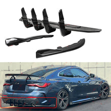 For 2021-2025 BMW G22 G23 Max Style Carbon Fiber Rear Diffuser W/ Corner Extension