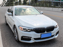 Double Slats Gloss Black Front Grille For BMW 5-Series G30 520i 530i 540i Sedan 2017-2020