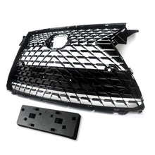 Front Upper Grille Mesh Chrome Black For 2016-2019 Lexus RX350 RX450H Base Sport