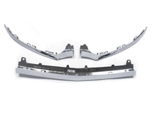 3pcs For Mercedes-Benz W205 AMG 2015-2018 Front Bumper Lip Lower Molding Trim Chrome