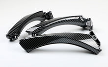 6pcs Carbon Fiber Style Interior Door Handle Pull Panel Trim For BMW E90 E91 3 Series 328i 335i 2006-2011