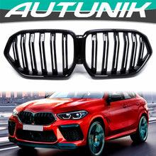 Gloss Black Front Bumper Grill For BMW X6 G06 2019-2023