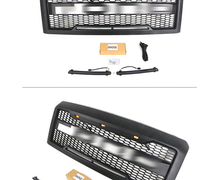 Grille Front Bumper Upper Mesh Grill Black for Ford E150 250 350 2008-2013