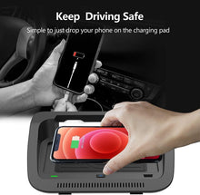 Wireless Charger Center Console Qi Charging Station for Toyota RAV4 2019-2024