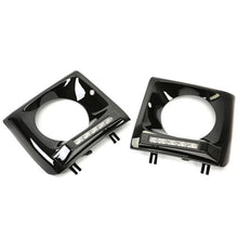 Black Headlight Bezel Pair For 1990-2018 Mercedes W463 G63 Wagon G500 w/ LED DRL