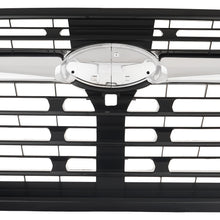 Black With Chrome Trim Front Upper Grille For 2023 2024 Subaru Ascent