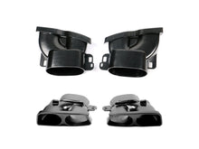 Rear Diffuser w/ LED + Black Exhaust Tips For Mercedes W205 C63 C63S AMG 2015-2021