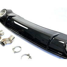 Rear Diffuser + Chrome Exhaust Tips for Audi A4 B8 Sedan 2009-2012