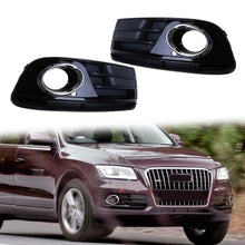 Front Fog Light Cover Grille + Chrome Ring For AUDI Q5 NON-Sline 2013-2017