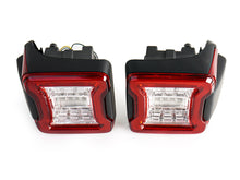 L+R Clear Lens LED Tail Lights Rear Brake Turn Signal Lamp for Jeep Wrangler JL 2018-2023 2024