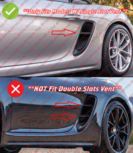 Real Carbon Fiber Side Vent Covers For 2020–2025 Porsche 718 Cayman Boxster GTS 4.0
