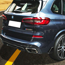 Gloss Black Rear Diffuser Side Splitter for BMW G05 X5 M Sport 2019-2023