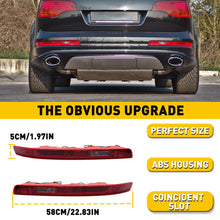 Left+Right Rear Lower Bumper Tail Light Reverse Stop Fog Lamps For Audi Q7 2007-2015