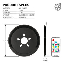 14" RGB LED Spare Tire Wheel Brake Light For 2007-2022+ Jeep Wrangler JK JL
