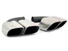 Square Twin Exhaust Tips For 11-14 Porsche Cayenne Base 958.1 Short Pipe