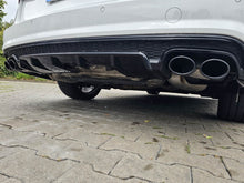S6 Style Rear Diffuser + Black Tips For Audi A6 C7.5 Sedan S-Line 2016–2018