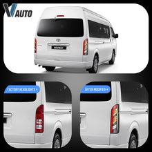 Smoke LED Tail Lights For 2005-2018 Toyota Hiace Rear Lamps Sequential Indicator